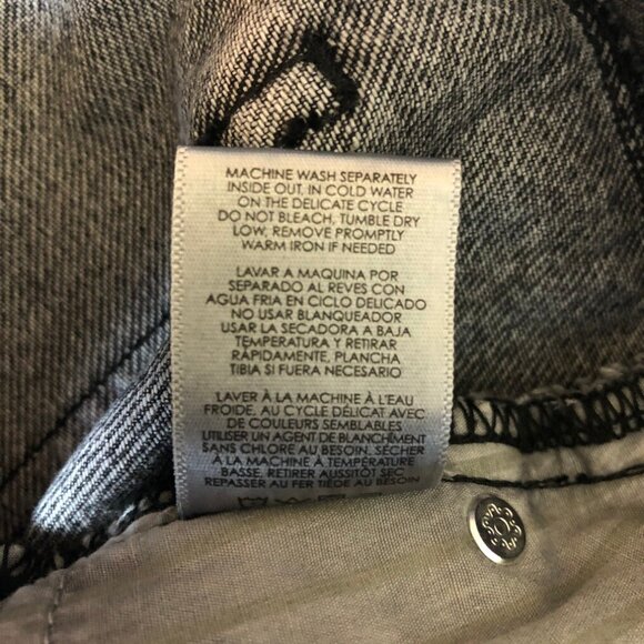 CAbi 4329 100% Boyfriend Jeans Size 6 Smoke Wash - Picture 7 of 7